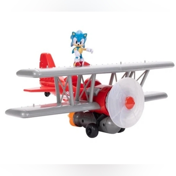 Sonic The Hedgehog Tornado Biplane Playset with 2.5" Sonic Action Figure NIB - Picture 4 of 5